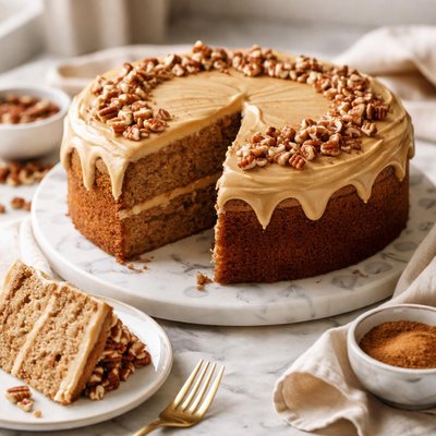 Image of Buttermilk Spice Cake with Penuche Frosting