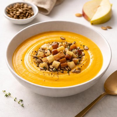 Image of Butternut Soup with Pears and Apples