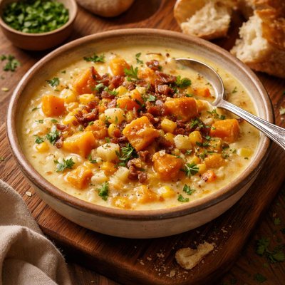 Image of Butternut Squash and Corn Chowder