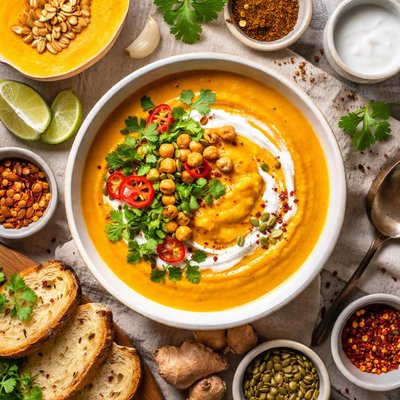 Image of Butternut Squash and Curry Soup