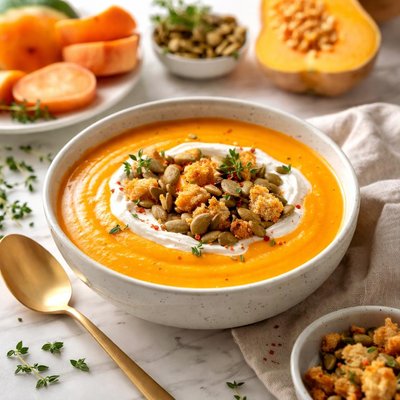 Image of Butternut Squash and Sweet Potato Soup