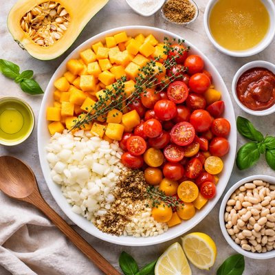 Image of Butternut Squash and Tomatoes for Crock Pot