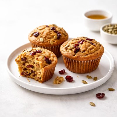 Image of Butternut Squash Muffins with Cranberries