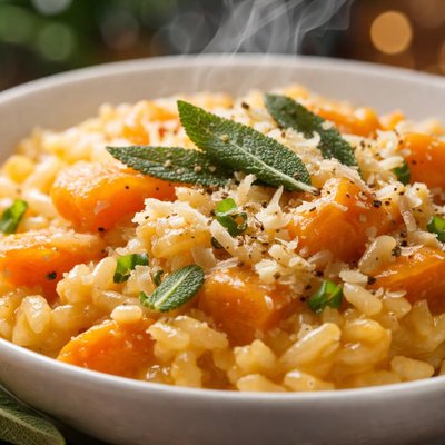Image of Butternut Squash Risotto with Sage Mangia Mangia