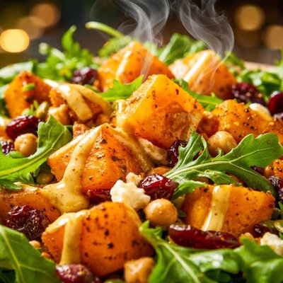 Image of Butternut Squash Salad with Curry Dressing