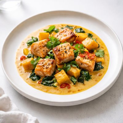 Image of Butternut Squash Salmon Curry