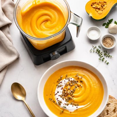 Image of Butternut Squash Soup in the Vitamix