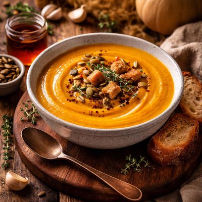 Image of Butternut Squash Soup with Maple