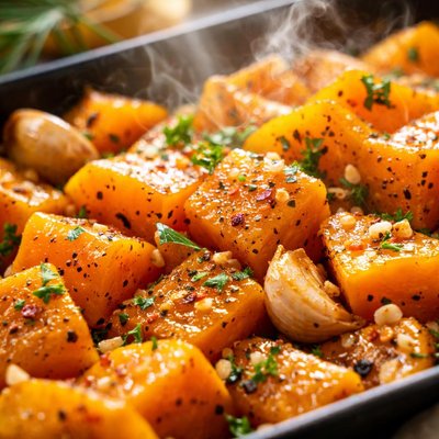 Image of Butternut Squash with Garlic and Olive Oil