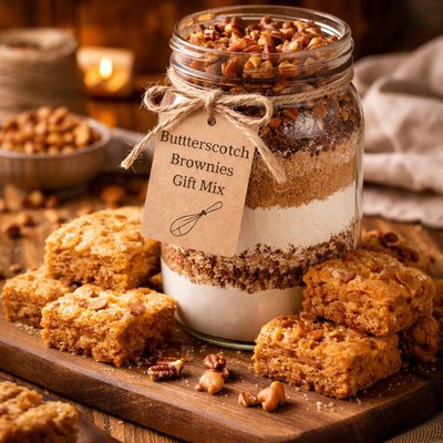 Image of Butterscotch Brownies Gift Mix in a Jar