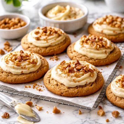 Image of Butterscotch Cookies with Burnt Butter Icing