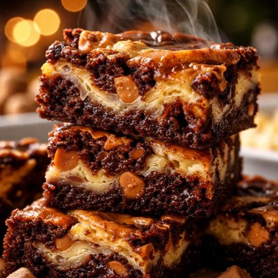 Image of Butterscotch Cream Cheese Swirl Brownies