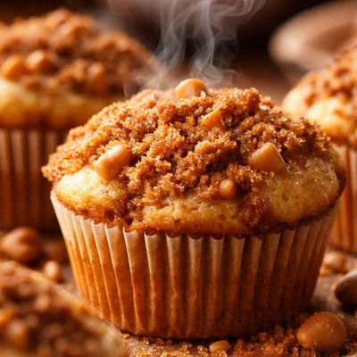 Image of Butterscotch Muffins W Brown Sugar Topping