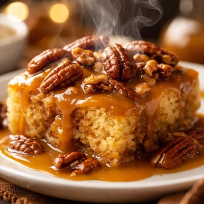 Image of Butterscotch Pecan Pudding Cake