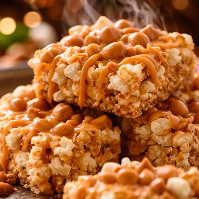 Image of Butterscotch Popcorn Bars No Bake