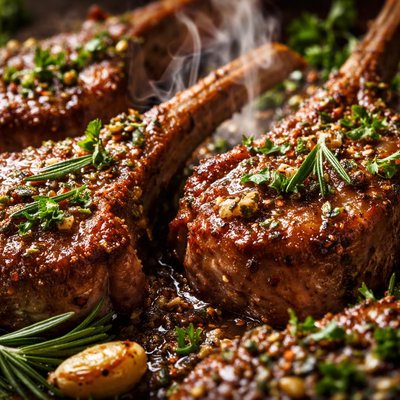 Image of Buttery Baked Lamb Chops