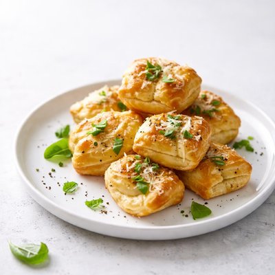 Image of Buttery Basil Parmesan Puffs