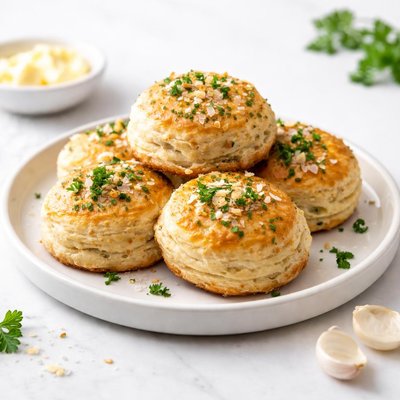 Image of Buttery Golden Garlic Biscuits