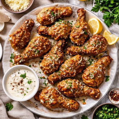 Image of Buttery Parmesan Chicken Drummies