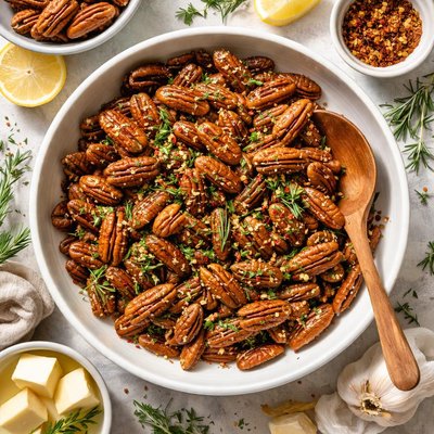 Image of Buttery Rosemary Pecan Halves