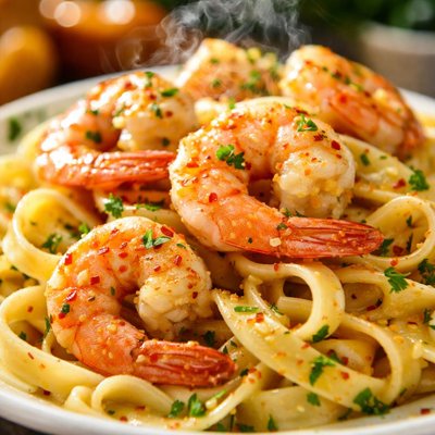 Image of Buttery Shrimp and Pasta