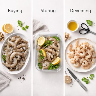 Image of Buying Storing and Deveining Shrimp