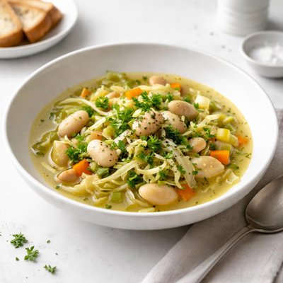 Image of Cabbage and Butter Bean Soup