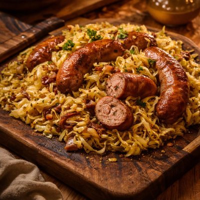 Image of Cabbage and Pork Sausage Tripp Sausage