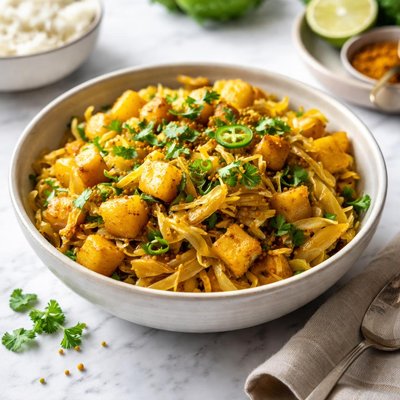 Image of Cabbage and Potato Fry