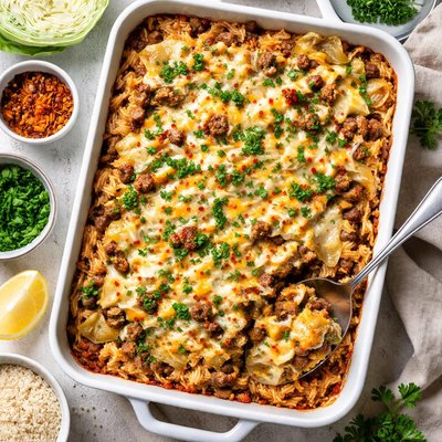 Image of Cabbage and Rice Casserole