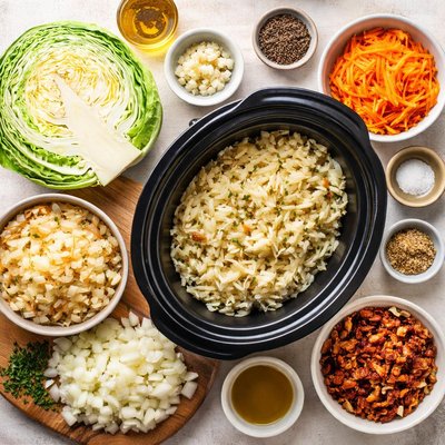 Image of Cabbage and Sauerkraut for the Crock Pot