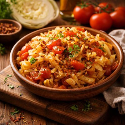 Image of Cabbage and Tomatoes