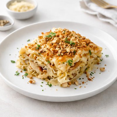 Image of Cabbage Apple and Cheese Casserole