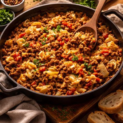 Image of Cabbage Beef Casserole Lazy Cabbage Rolls Dairy Free