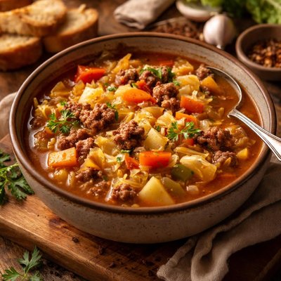 Image of Cabbage Beef Soup