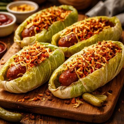 Image of Cabbage Dogs Hot Dogs