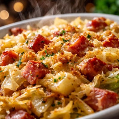 Image of Cabbage Ham Casserole