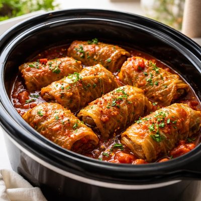 Image of Cabbage Rolls in the Crock Pot