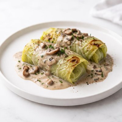 Image of Cabbage Rolls with Mushroom Sauce