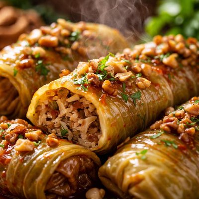 Image of Cabbage Rolls with Walnuts