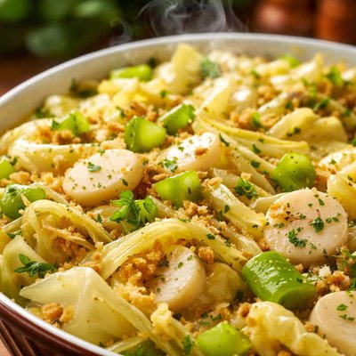 Image of Cabbage Water Chestnuts N Celery Casserole