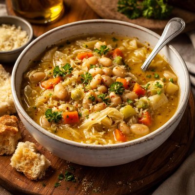 Image of Cabbage White Bean Soup