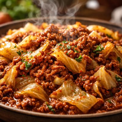 Image of Cabbage with Meat Sauce