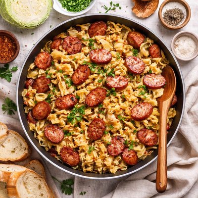 Image of Cabbage with Polish Sausage