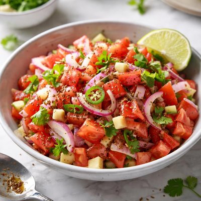 Image of Cachumbar Tomato Onion and Ginger Salad