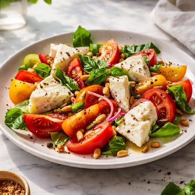 Image of Caerphilly and Tomato Salad