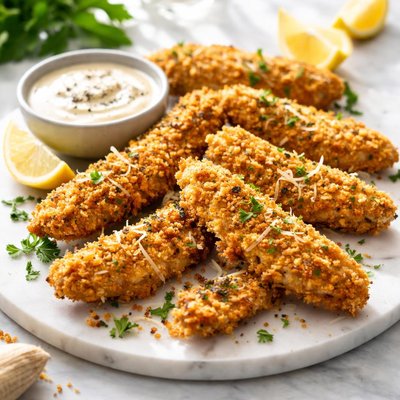 Image of Caesar Crusted Crispy Chicken Strips