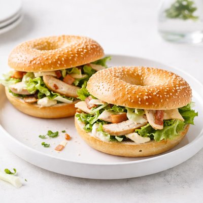 Image of Caesar Salad Bagels