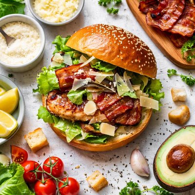 Image of Caesar Salad Burger