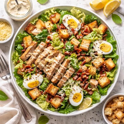 Image of Caesar Salad with Dressing